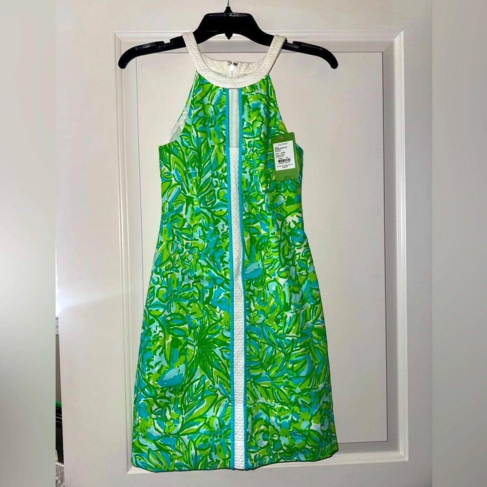 Lilly Pulitzer Pearl Shift Dress
Color: Fresh Citrus Green Parrot
Size: 00